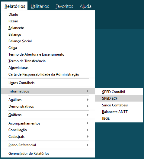 Caminho relatório