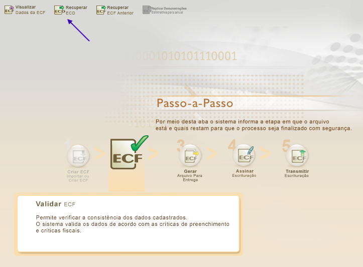 Recuperação da ECD